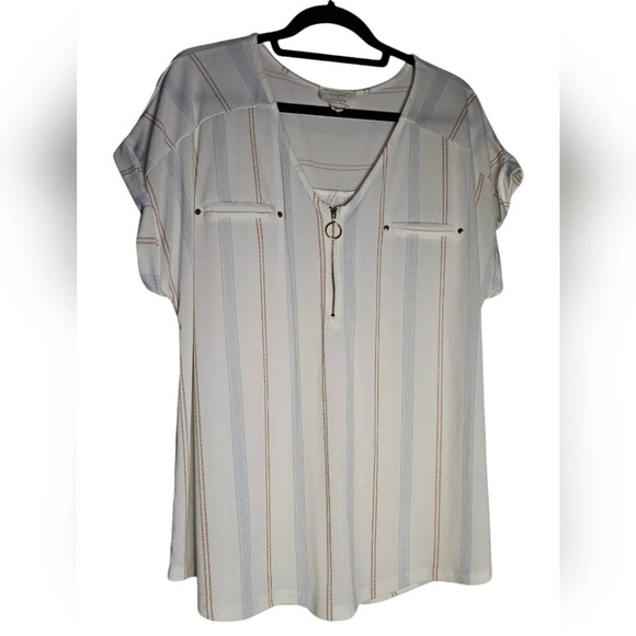 Flower & Feather Blouse 2XL - Picture 3 of 5